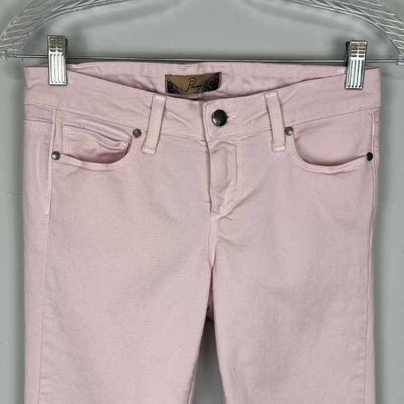 Paige Womens Peg Skinny Jeans Lavender Pink Stretch Premium Denim size 26 - Picture 2 of 10